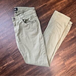 Paige Men's Federal Slim Straight Khaki/Olive Pants Size 33